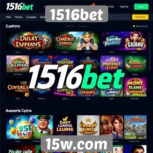 Opcões de jogos disponíveis na plataforma 1516bet