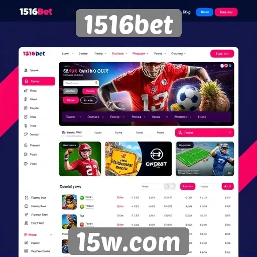 Interface e experiência do usuário no 1516bet